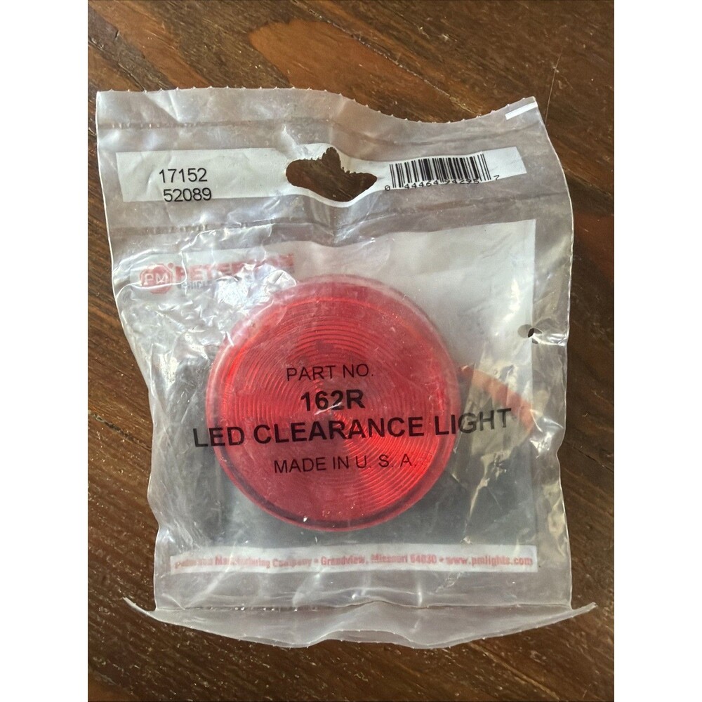 Peterson 162R Red Clearance Side Marker Light 2.5" No Grommet or Bracket New